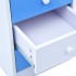 Escritorio infantil de dibujo inclinable azul y