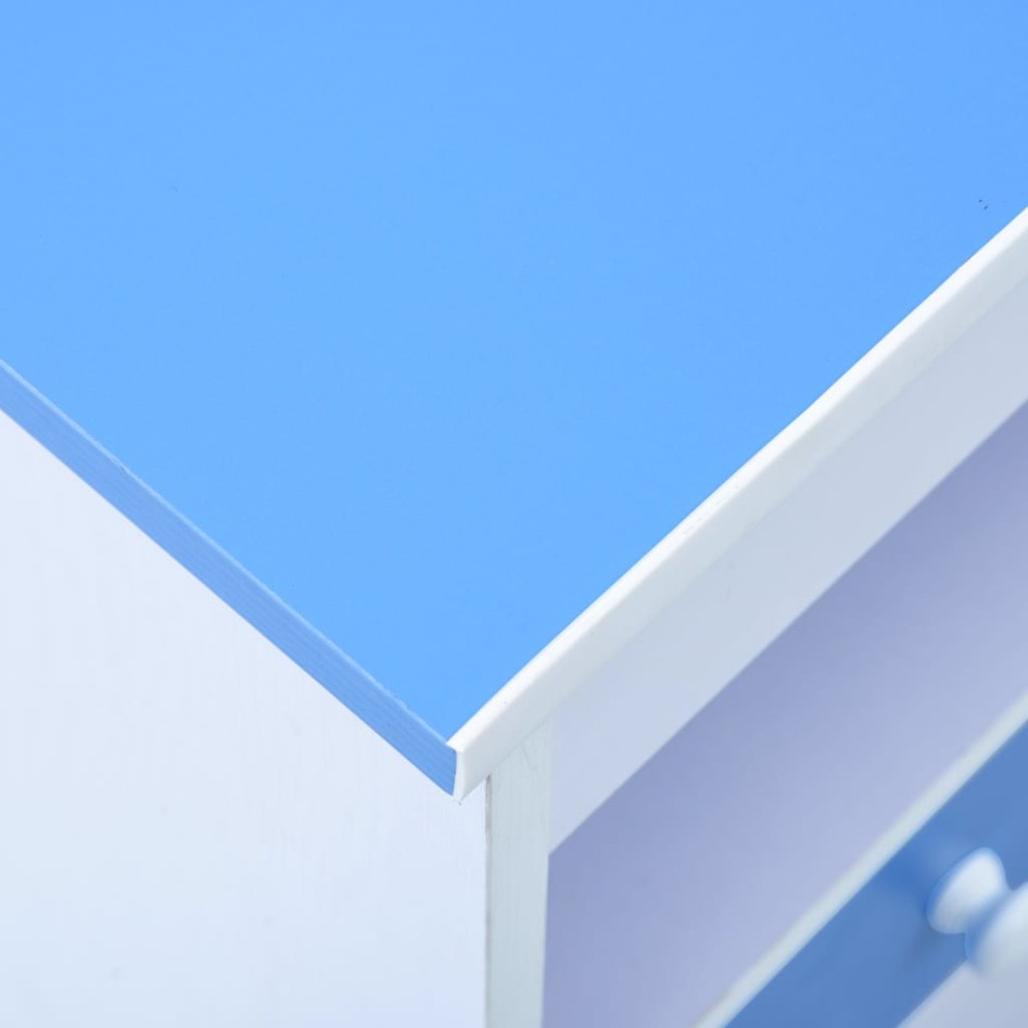 Escritorio infantil de dibujo inclinable azul y