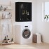 Armario de pared negro 69,5x34x90