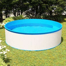 Piscina de chapoteo blanca 350x90