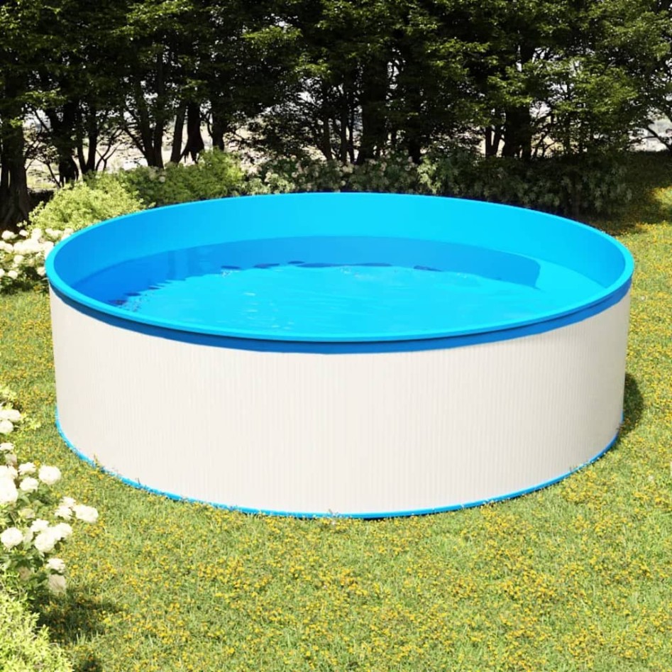 Piscina de chapoteo blanca 350x90