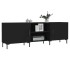 Mueble para TV madera de ingeniería negro 150x30x50