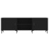 Mueble para TV madera de ingeniería negro 150x30x50