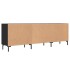 Mueble para TV madera de ingeniería negro 150x30x50