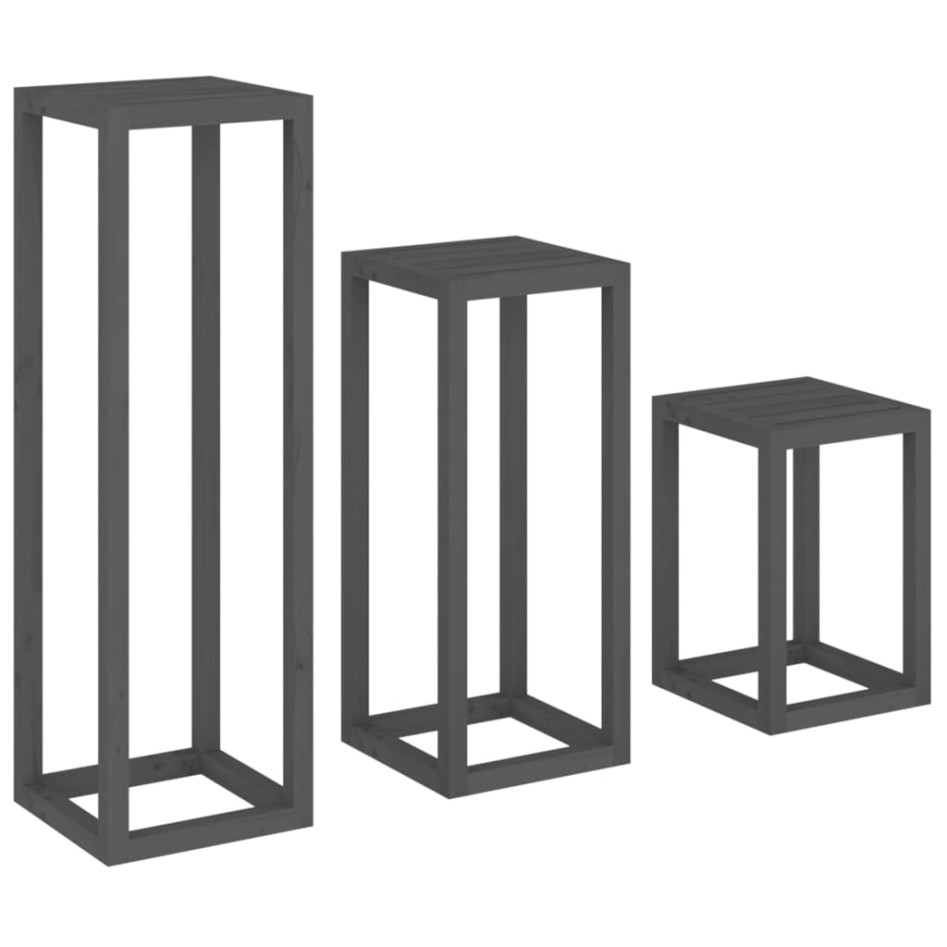 Set de bar 3 piezas madera maciza de pino