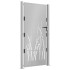Puerta de jardín acero corten diseño hierba 105x180