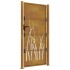 Puerta de jardín acero corten diseño hierba 105x180
