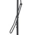 Sombrilla de jardín con palo de acero negro 250x250x230