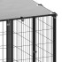 Perrera de acero negro 10x110x110