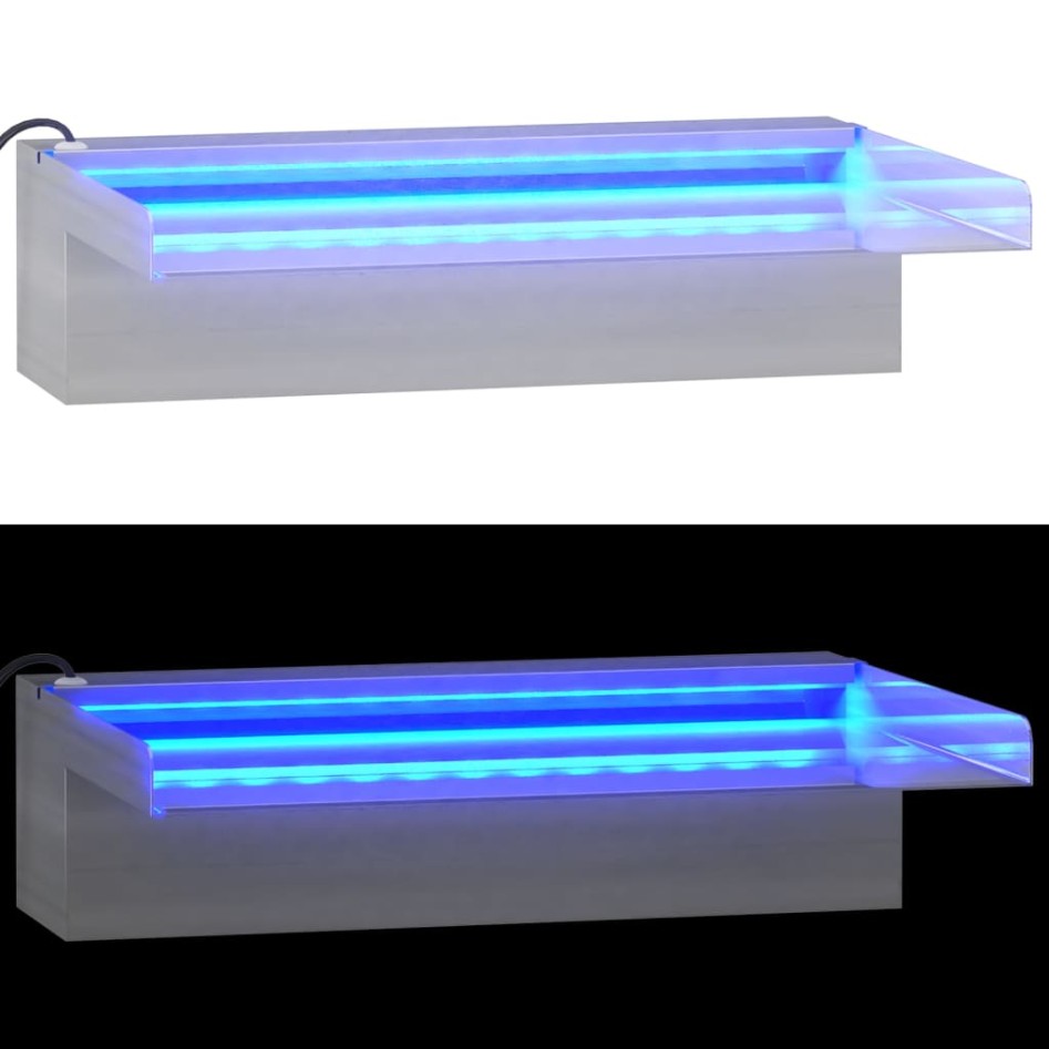 Fuente cascada con LED RGB acero inoxidable 30