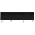 Mueble de TV madera contrachapada negro 150x30x44,5