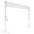 Toldo de pie independiente color crema 600x300