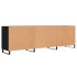Mueble para TV madera de ingeniería negro 150x30x50
