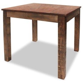 Mesa de comedor de madera reciclada mixta 82x80x76
