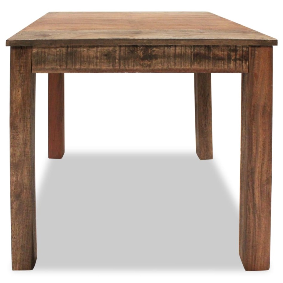 Mesa de comedor de madera reciclada mixta 82x80x76