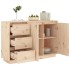 Aparador de madera maciza de pino 111x34x75