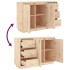Aparador de madera maciza de pino 111x34x75