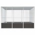 Jaula pájaros acero galvanizado antracita 302,5x324,5x211,5