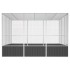 Jaula pájaros acero galvanizado antracita 302,5x324,5x211,5