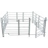 Corral para ovejas de 4 paneles acero galvanizado 183x183x92