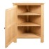 Armario de esquina de madera maciza de roble 59x45x80