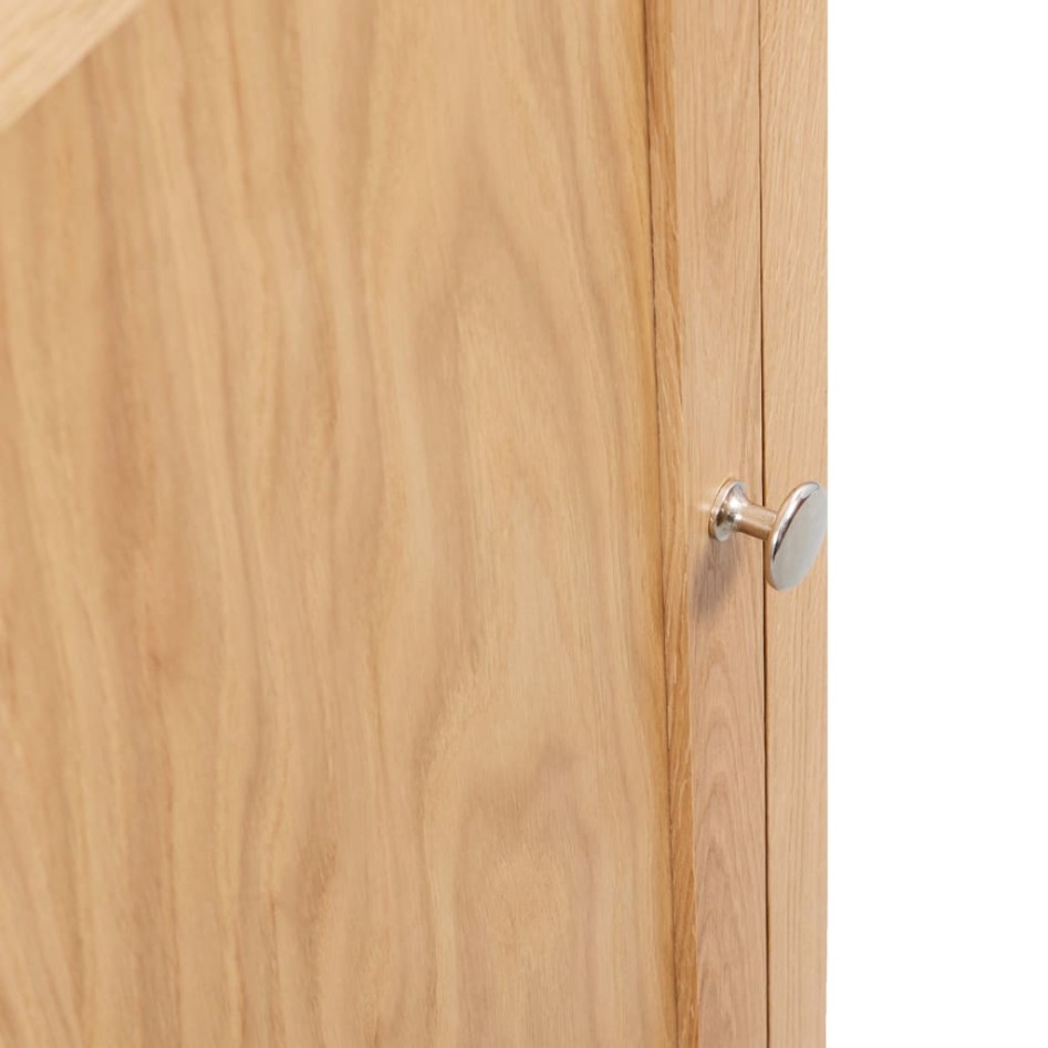 Armario de esquina de madera maciza de roble 59x45x80