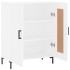 Aparador de madera de ingeniería blanco 69,5x34x90