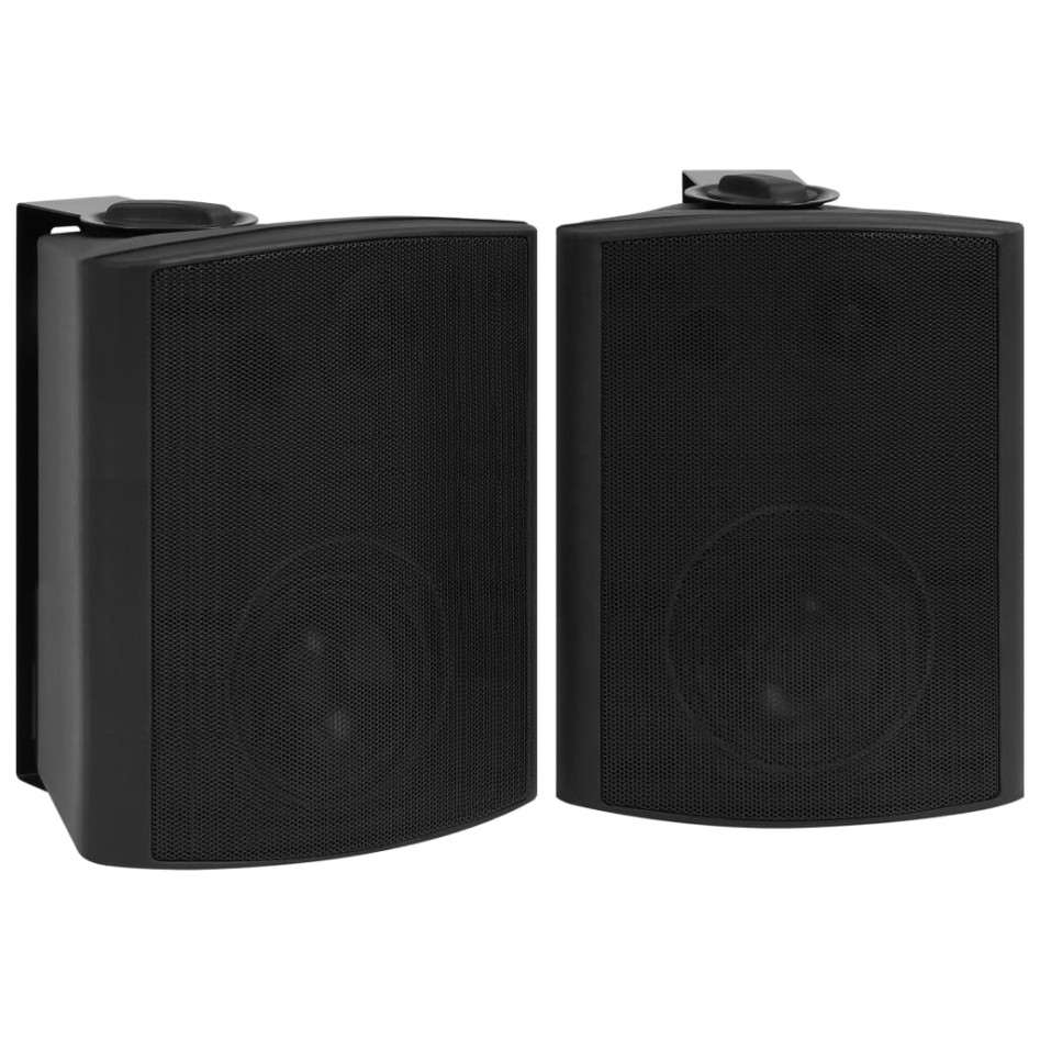 Altavoces estéreo de pared 2 uds negro interior exterior 120