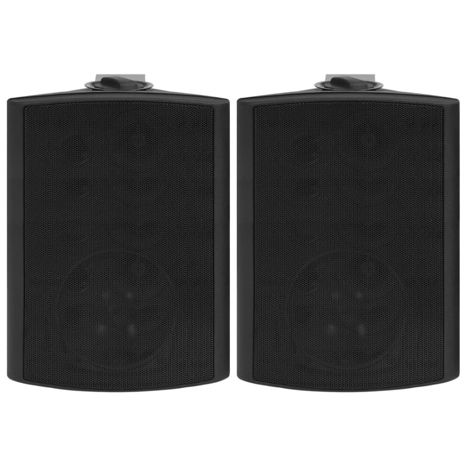 Altavoces estéreo de pared 2 uds negro interior exterior 120