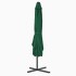 Sombrilla de jardín con palo de acero verde 250x250