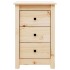 Mesitas de noche 2 uds madera maciza de pino 40x35x61,5