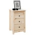 Mesitas de noche 2 uds madera maciza de pino 40x35x61,5