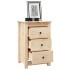Mesitas de noche 2 uds madera maciza de pino 40x35x61,5
