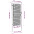 Puerta de malla de jardín de acero galvanizado gris 100x250