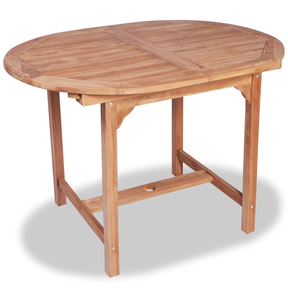 Juego de comedor de jardín clase B 7 piezas madera maciza