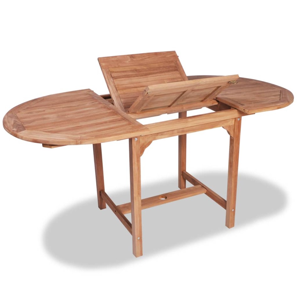 Juego de comedor de jardín clase B 7 piezas madera maciza
