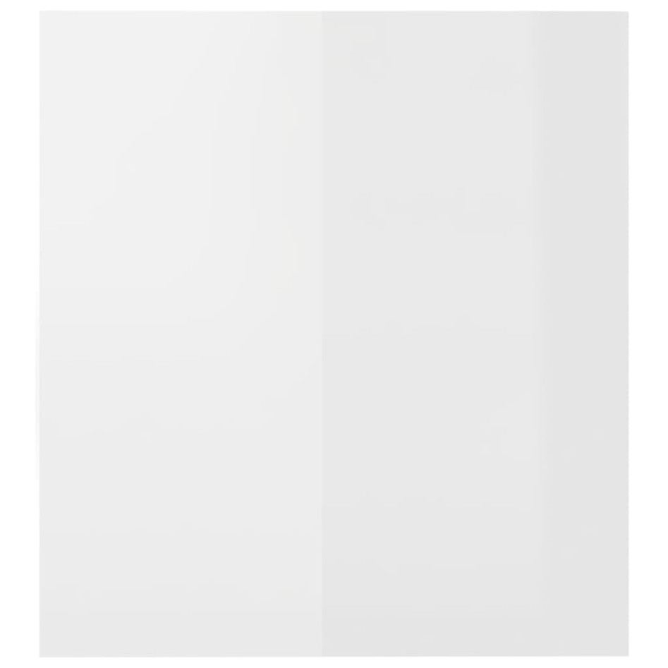 Mueble de TV con luces LED blanco brillante 140x36,5x40