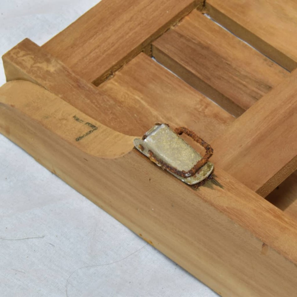 Juego de comedor de jardín clase B 7 piezas madera maciza