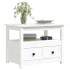 Mesa de centro de madera maciza de pino blanco 71x49x55