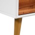 Mesa de centro de madera maciza de acacia 90x50x40