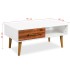 Mesa de centro de madera maciza de acacia 90x50x40