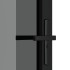 Puerta interior vidrio EGS y aluminio negro 76x201,5