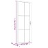 Puerta interior vidrio EGS y aluminio negro 76x201,5