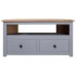 Mueble esquinero TV madera pino estilo Panamá gris 93x49x49