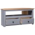 Mueble esquinero TV madera pino estilo Panamá gris 93x49x49