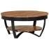 Mesa de centro de madera maciza de acacia 65x65x32