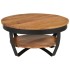 Mesa de centro de madera maciza de acacia 65x65x32