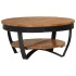 Mesa de centro de madera maciza de acacia 65x65x32