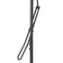 Sombrilla de jardín con palo de acero burdeos 250x250x230