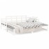 Sofá cama extraíble sin colchón blanco 2x(90x200)